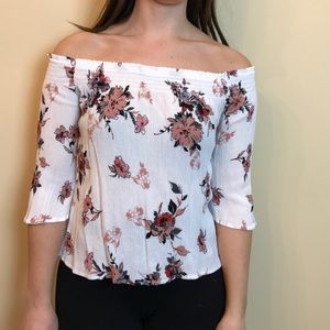 Off the Shoulder Floral Top